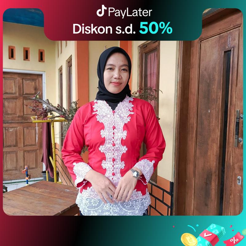 SPESIAL AGUSTUSAN KEBAYA ENCIM TERMURAH/KEBAYA MODERN Size Jumbo 85KG Baju Wanita Dewasa Tangan Panjang Dress Atasan 1