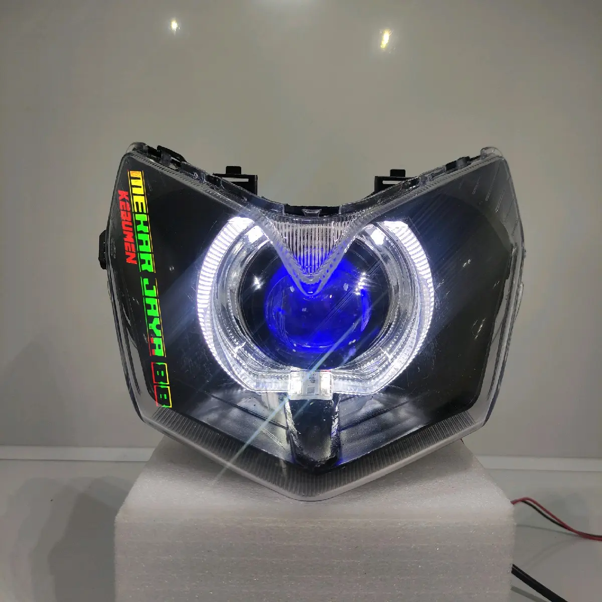 LAMPU DEPAN PROJIE BILED SUPRA X 125 BATMAN KARBU 2008 SAMPE 2010 SEMI ALA BILED Foto
