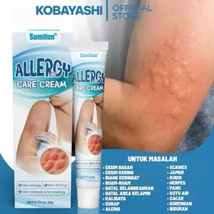 【﻿COD】Sumifun Allergy Care Cream - Salep Gatal Krim Untuk Perawatan Kulit Gatal Alergi Dan Jenis Kulit Gatal Lainnya Serta Memudarkan Bekas Luka Akibat Gatal-Gatal Dengan Cepat Dan Ampuh