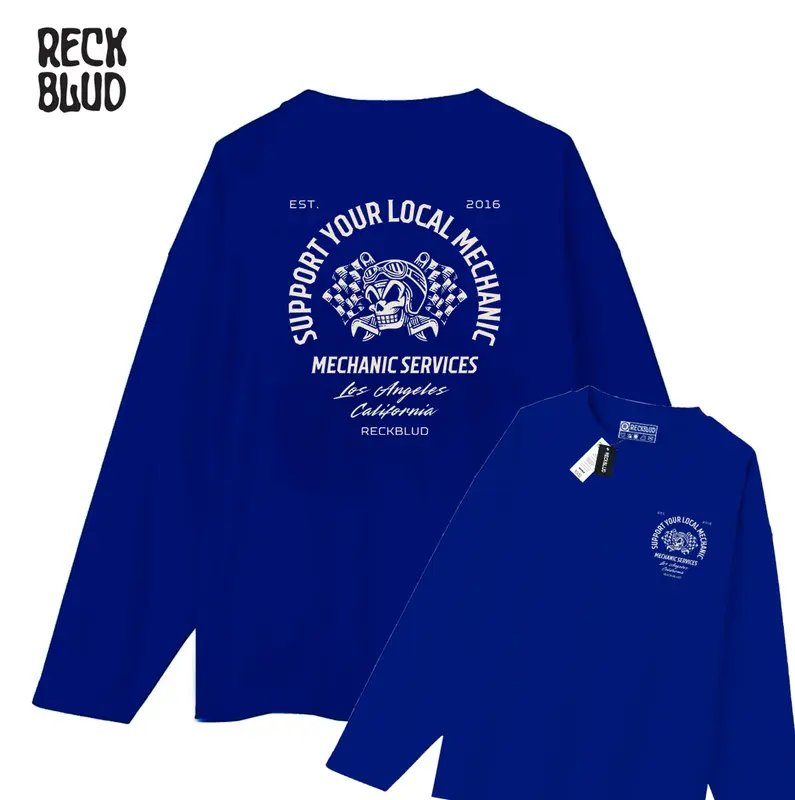 Reckblud - T-Shirt Kaos Lengan Panjang SYLM DB Reckblud Print 100% Cotton 24s Unisex 02 2