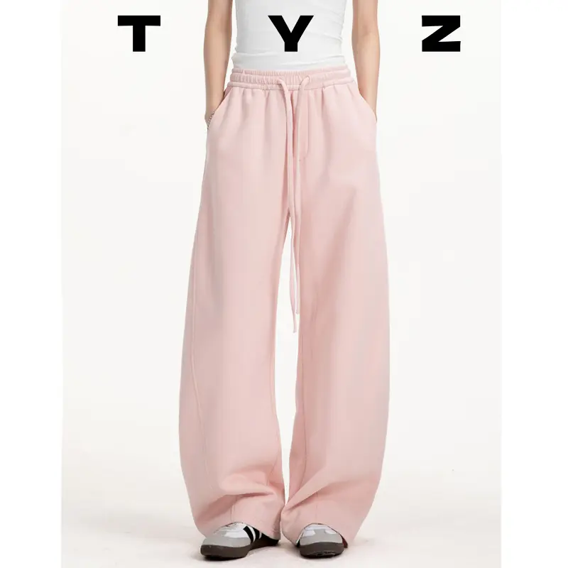 HANA Born to Bloom ロゴパンツ Ｍサイズ TYZ 2026 新春新作 レディース バナナカーブパンツ ハイウエスト