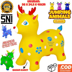 ( BISA COD ) PROMO ANIMAL JUMPING MUSIK JUMBO / JUMPING UNICORN / JUMPING RUSA KIJANG / MAINAN KUDA KUDAAN / MAINAN ANIMAL TUNGGANG MUSIK DAN LAMPU SNI
