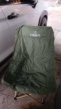 Product Review of OKGO Kursi Lipat Camping Kursi Malas Camping Kursi Lipat Pancing Camping Fishing Chair High Back Folding Chair Outdoor Outdoor bahan oxford  furnitur berkemah metal garansi produsen  warna polos beige baja karbon tinggi from T**w 0