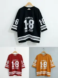 ATASAN wanita keren Angka 1+8 pakaian kekinian lengan baju 7/8 outfit fashion baju perempuan dewasa