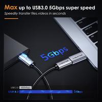 Gambar CABLETIME OTG USB C to USB A 3.0 Adapter Converter Fast Charging Data Transfer - CP73 black dari CABLETIME Jakarta Kota Administrasi Jakarta Barat 4 Tokopedia