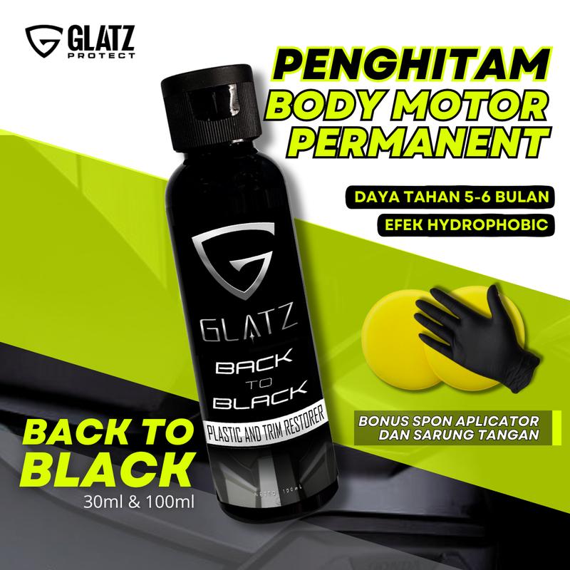 Product Introduction of Penghitam Body Permanen Trim & Plastik Restorer / Dashboard / Body Motor Bac to Black Glatz / Penghitam Body Kasar Motor pembersihbodykasar Car 2