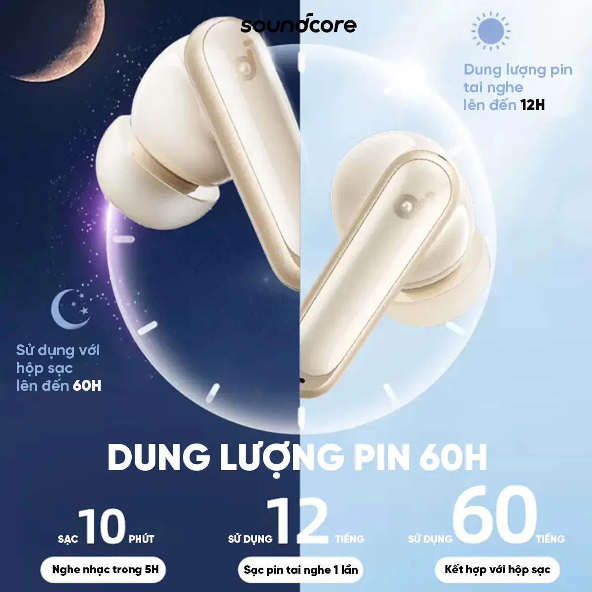 Tai nghe bluetooth Soundcore P40i | Chống ồn chủ động ANC | Pin trâu| Dịch thuật AI trên App | Đàm thoại vượt trội- Tai nghe không dây headphone chụp tai- Bảo hành 18 tháng- Hàng chính hãng | BigBuy360 - bigbuy360.vn