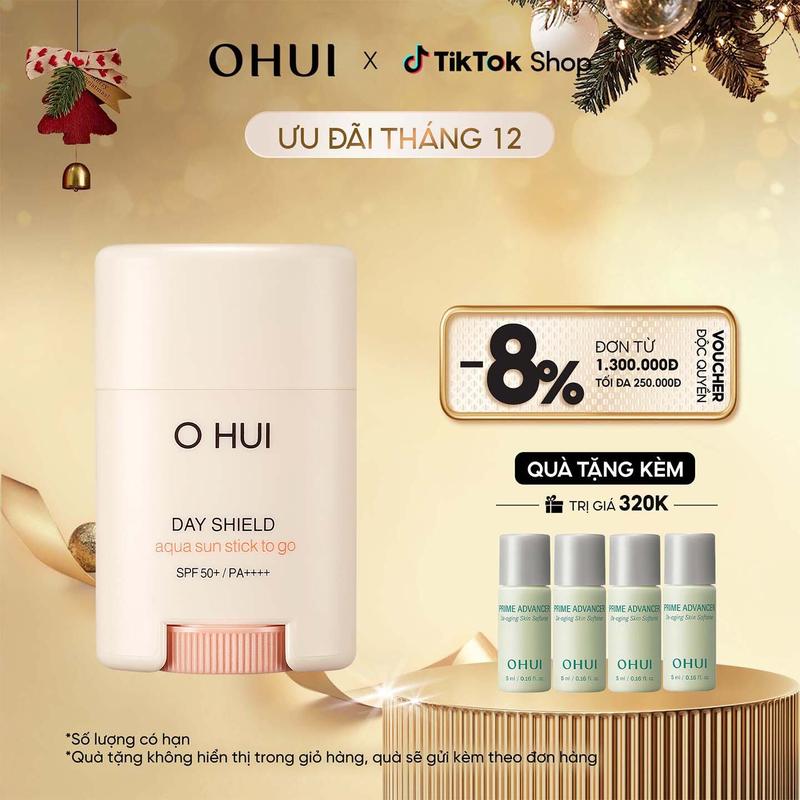 OHUI Official Thỏi chống nắng cấp ẩm mát da OHUI Day Shield Aqua Sun Stick To Go SPF50+ PA++++ 14g Sunscreen Kem Chống Nắng