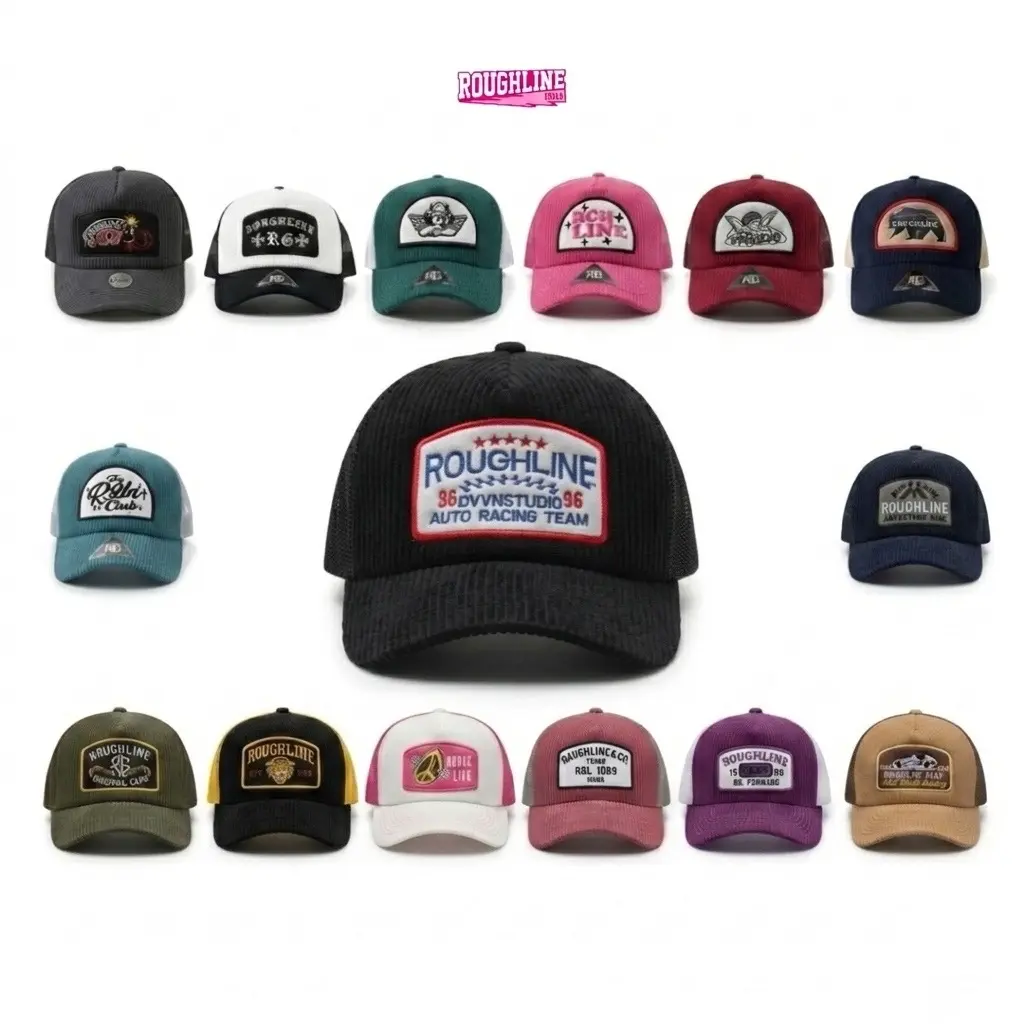 Topi Trucker Corduroy Lidah Pendek premium RG
