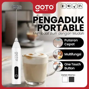 (Best Deal) Goto [COD] Shane Milk Frother Hand Mixer Pengaduk Kopi Electric Portable