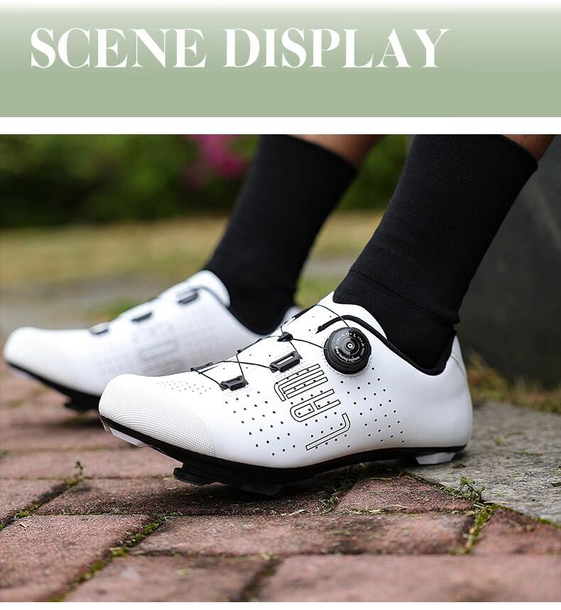 Product Introduction of LAMEDA New Cycling Professional Shoes Men Rubber Sole Bicycle Shoes Microfiber Upper Road Bike Unlocking Shoes 24