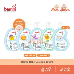 Bambi Baby Cologne With Pro Vit. B5 & Chamomile Perfume Anak Bayi 100ml