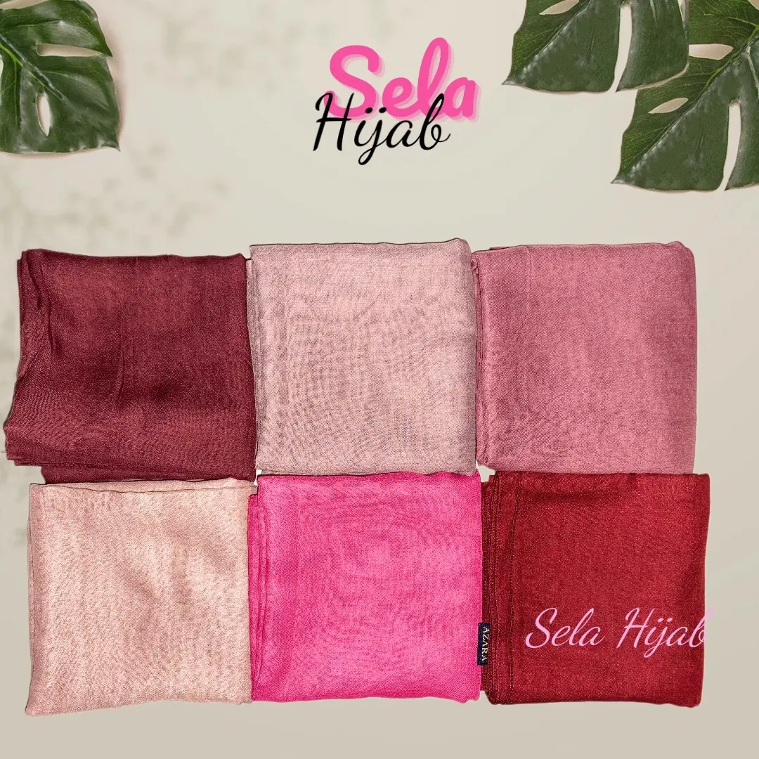 Kerudung Segi Empat Paris Jadul untuk Sekolah - Model Muslim - Square Jilbab Katun Lembut Nyaman Wanita Cantik Basic Merah Abu