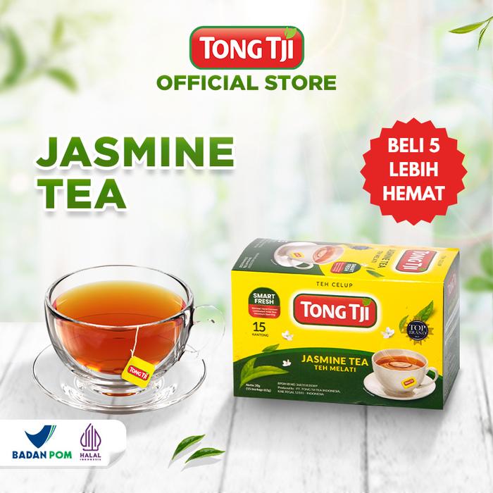 Gambar [BUNDLING 3pcs] Tong Tji Jasmine Tea 1 Box isi 15 Kantung Teh Celup ( Daun Teh dengan Bunga Melati ) dari Tong Tji Bogor Kota Bogor Tokopedia