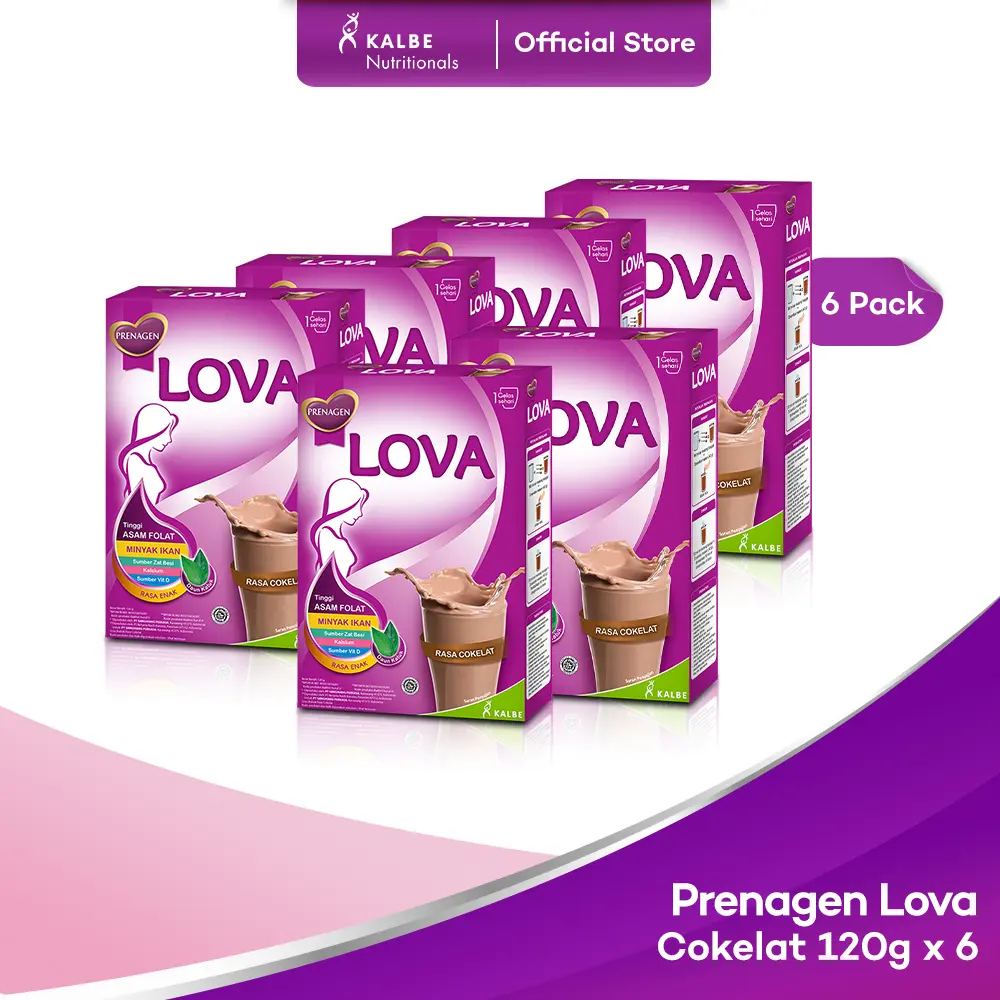 Prenagen Lova Cokelat 120gr - Isi 6 Box