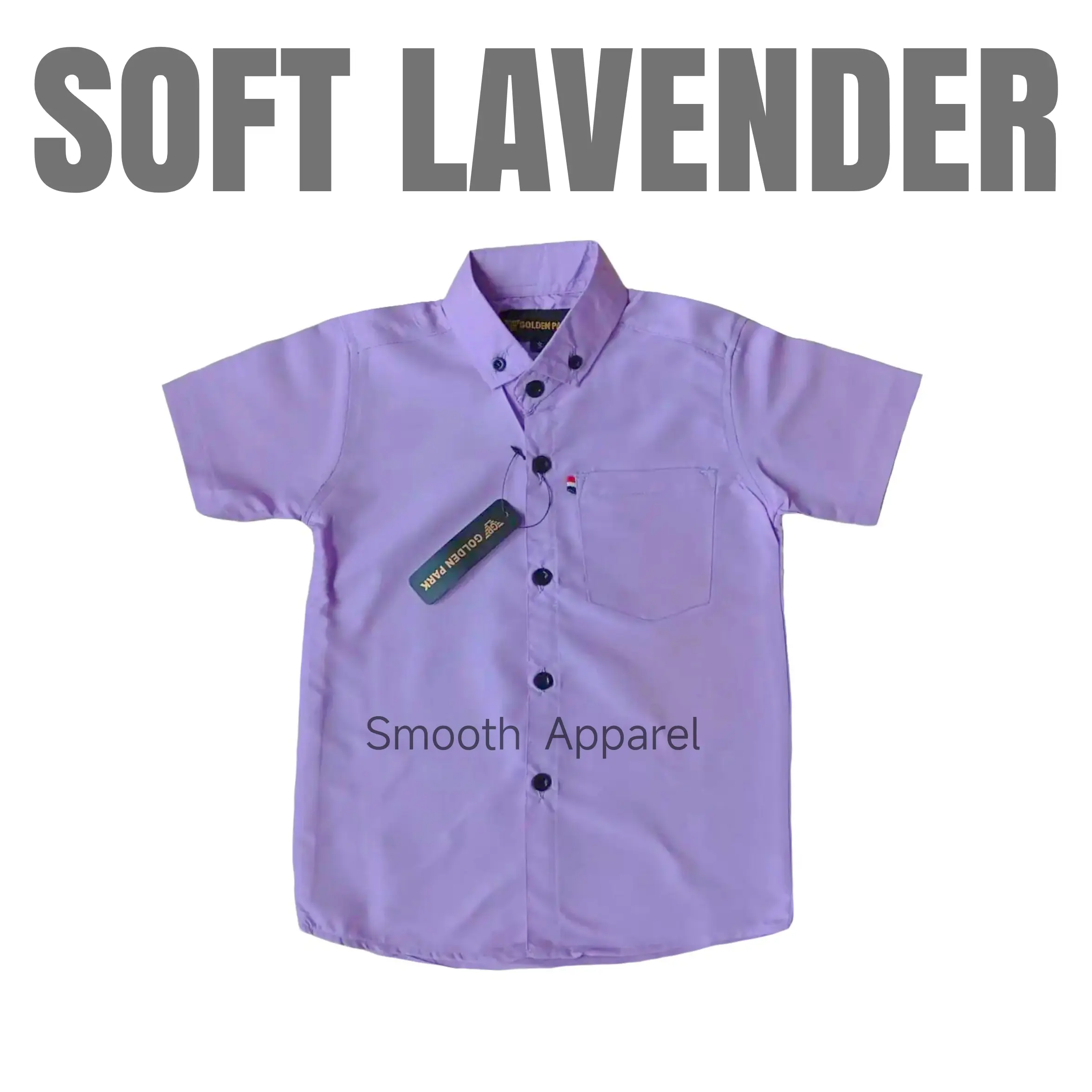 Kemeja Anak Warna Ungu Soft Lavender Usia 1 sampai 13 Tahun Promo 2024 Viral
