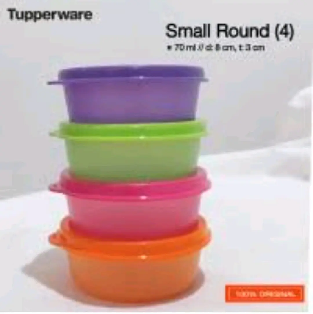 Small round 70 ml tuperware