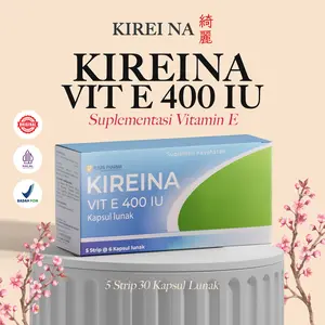 KIREINA VIT E 400 IU - SUPLEMEN VITAMIN E - MEMBUAT KULIT MENJADI TAMPAK LEBIH CERAH DAN AWET MUDA