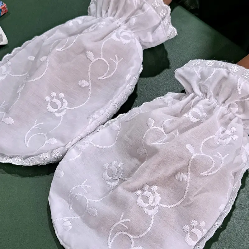 Sarung Tangan Haji Bordir Bolong Tengah 1