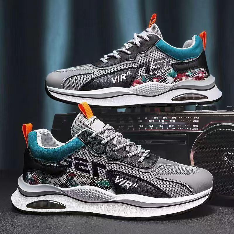 2026 Nuevos zapatos deportivos casuales para exteriores para hombre, estilo callejero, suela cómoda y suave, zapatos de tenis con cordones livianos y antideslizantes, modernos y versátiles, adecuados para correr, viajar, hacer senderismo, viajar al trabajo y uso diario. - Foto 1