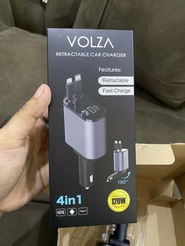 Product Review of Volza Retractable Charger (4in1) Kabel Fast Charging Cable Adaptor Aluminium Panjang iphone from A**A 1