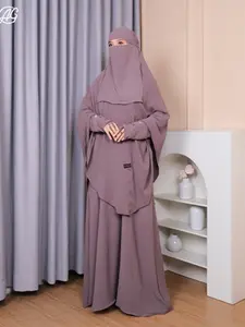 NEWHASNA  gamis  Syar'i Set Muslimah krudung jumbo cadar bandana  Khimar Crinkle Airflow Abaya Syari Dress . NEW