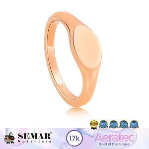Cincin Emas Ovale Aeratec Ring Collection Gold 17K Semar Nusantara