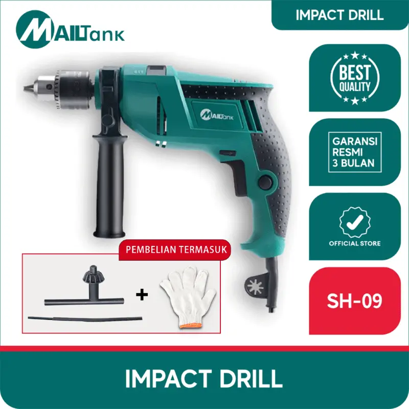 MAILTank Impact Drill SH-09 Mesin Bor Beton Tembok Dan Kayu Cocok Buat Bor Tembok