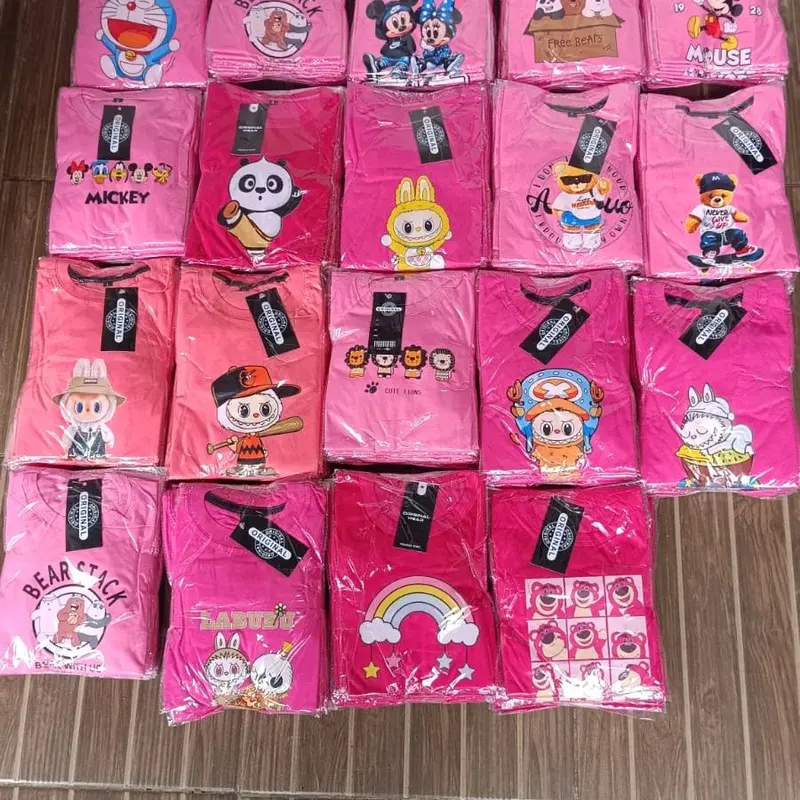 Paket Hemat 100Rb Dapat Pcs Kaos Anak Perempuan Usia 1-7 Tahun Random Motif Fashion Anak perempuan Katun 5