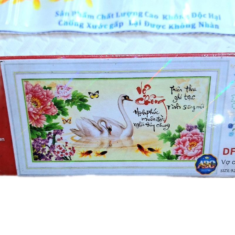  tranh Đính Đá  vợ chồng  kích thước 92x50 tranh về tự gắn ,Làm Đồ Handmade 