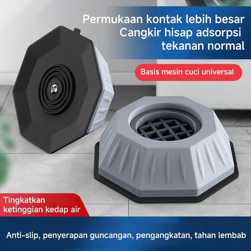 [Bantalan kaki mesin cuci, bantalan kaki penyerap guncangan] + [Bantalan kaki senyap anti selip rumah tangga] + [Bantalan kaki anti selip anti getar] 0