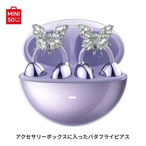 MINISOのワイヤレスイヤホン、クリップ式イヤフォン、マイク付きオープンイヤーワイヤレスBruetoothヘッドフォン、ノイズキャンセリング、防水スポーツイヤフォン、耳とメガネ着用者に快適なオーディオ