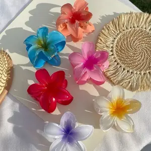 Jedai Kamboja 8cm Jepit Rambut Bunga Korea Anti Licin Kuat Seharian