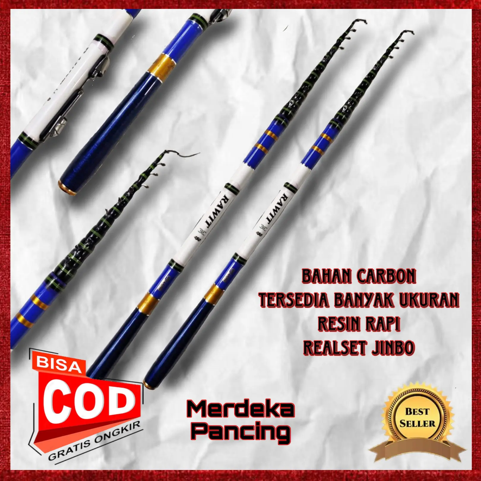 JORAN PANCING TEGEK OREGON RAWIT SET KOLONG 180 210 240 270 300 360 450 CM TERLARIS