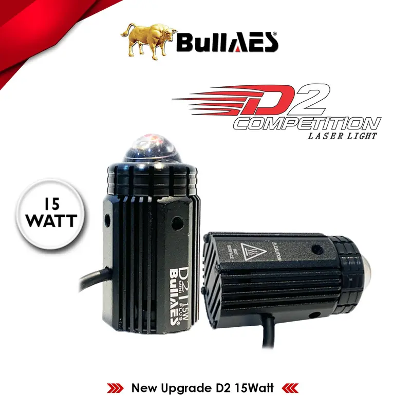 Lampu Tembak Laser Bullaes D2 Competition 15 Watt Devil Eye Car 3