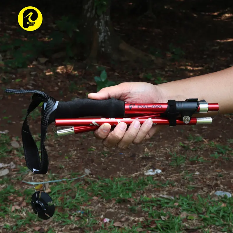 STICK Tongkat lipat patah Hiking Trekking 110 cm Foldable 30 cm palava adv 1