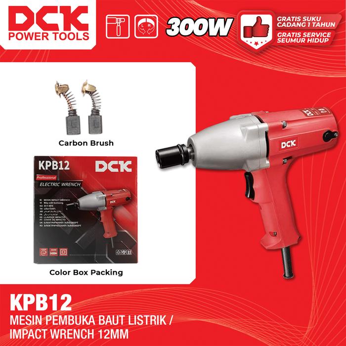 Gambar DCK Mesin Pembuka Baut Listrik 12mm / Impact Wrench Torsi 188Nm / Mesin Impact Wrench 300 Watt  KPB12 dari DCK Power Tools Indonesia Kota Administrasi Jakarta Barat Tokopedia