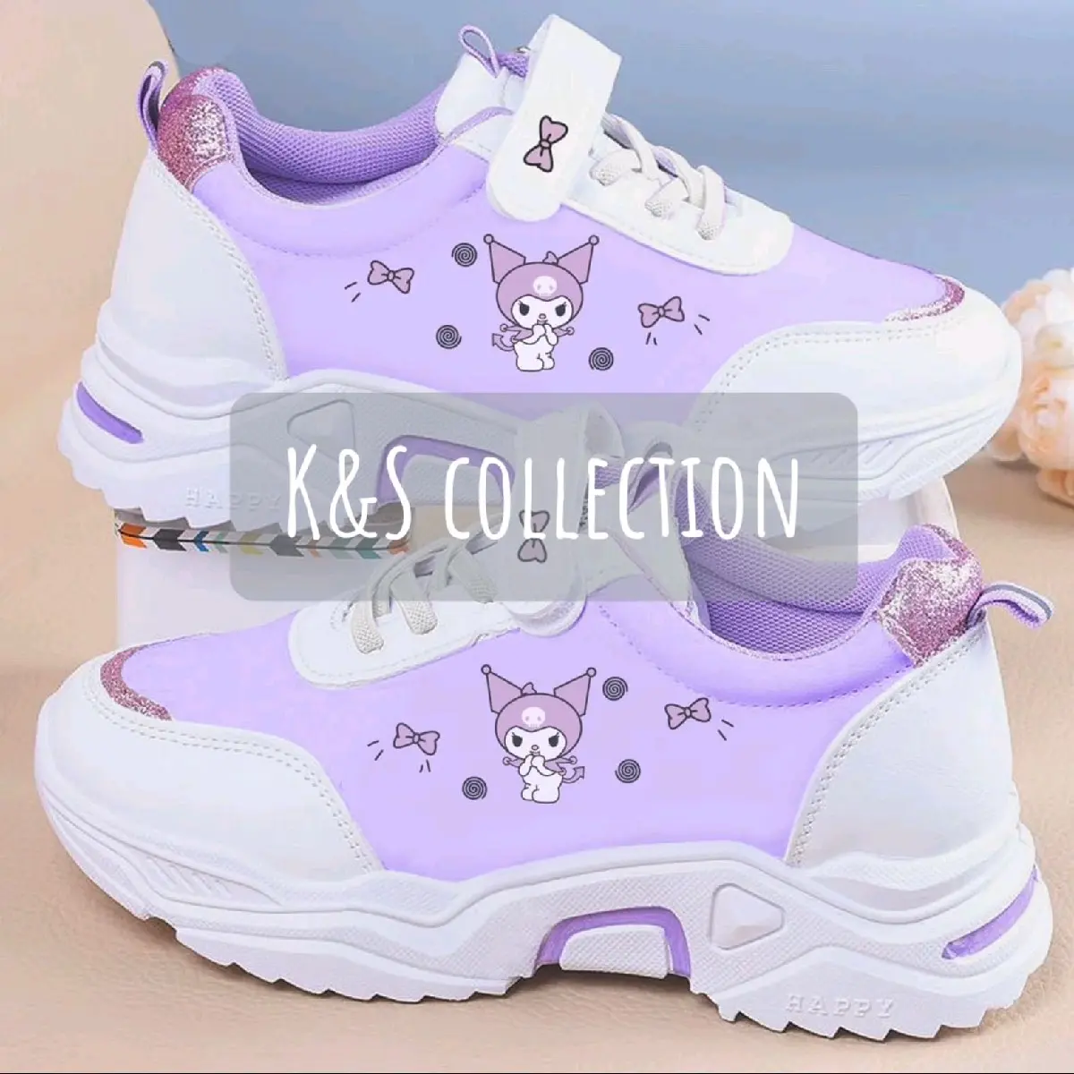sepatu sekolah anak#sepatu anak model kuromi#sepatu anak perempuan