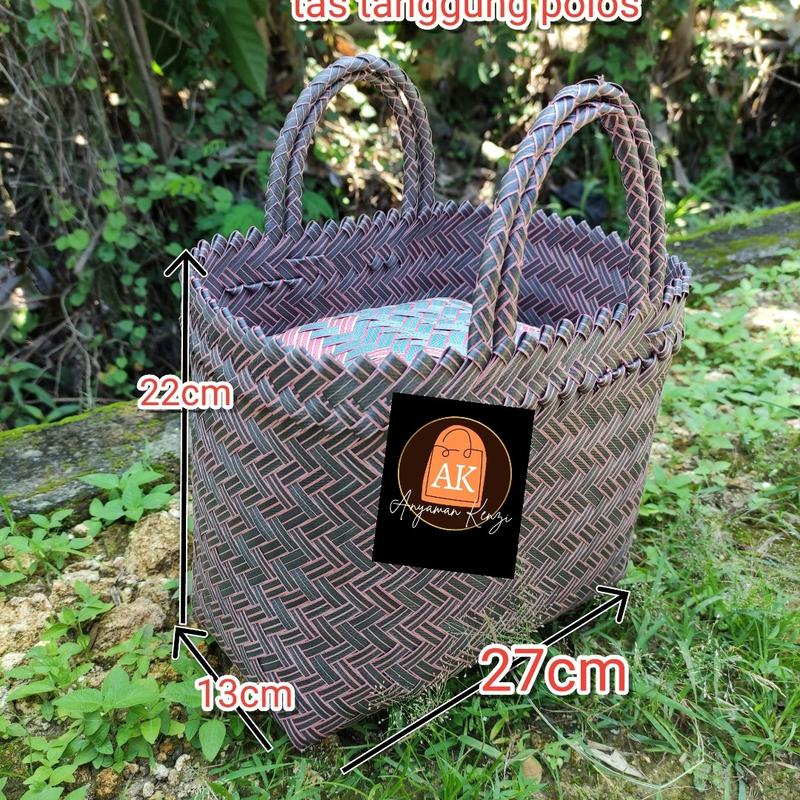 Tas anyaman polos tanggung 0