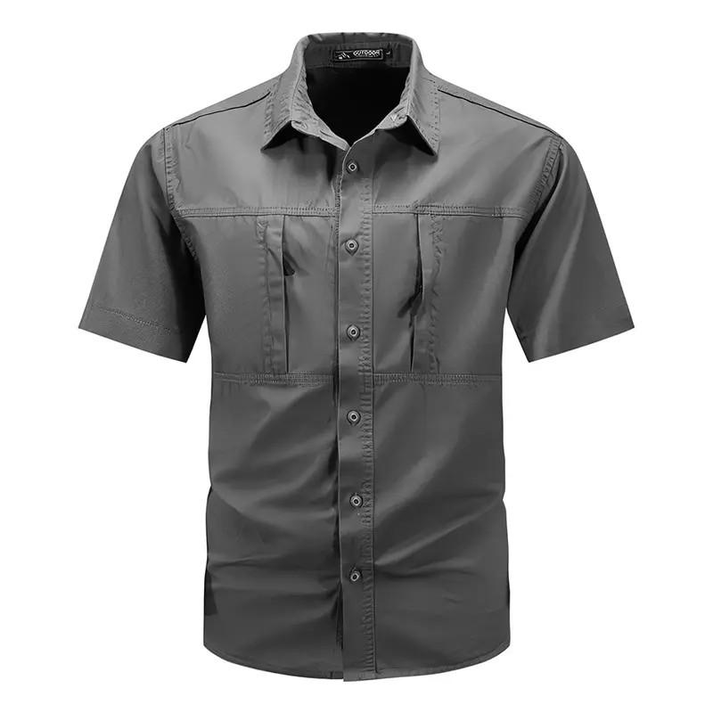 Kemeja MTAC Pendek Pria Witac Taktikal PDL - Bahan Dril Americal Tebal dan nyaman - Santai, Casual, Formal Hitam