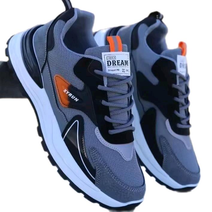 Sepatu pria sneakers model korea terbaru buat jalan santai Nongkorng joging Casual Shoes Wanita Snekers Kasual Hitam Black 3