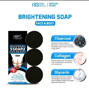 SABUN IBS ISI 3 SABUN CUCI PRIA MENCERAHKAN WAJAH KUSAM KERING BERMINYAK, MEMBERSIHKAN PERAWATAN BADAN