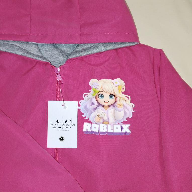 Jaket Anak Perempuan Bergambar Roblox Cantik Terbaru Bahan Premium Berkualitas Fashion Jaket Anak Perempuan Bergambar Roblox Cantik Terbaru Bahan Premium Berkualitas Fashion