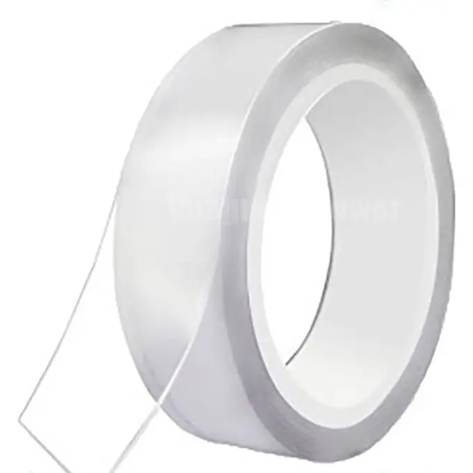 Selotip Magic Tape Transparan Bisa Dicuci Double Tape Bening 0