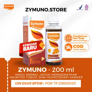Madu Zymuno original - Suplemen Kesehatan Bantu Jaga Daya Tahan Tubuh Alami & Lindungi Tubuh dari Penyakit - 1 Botol 200ml Halal MUI dan BPOM Mengecilkan Benjolan Telur