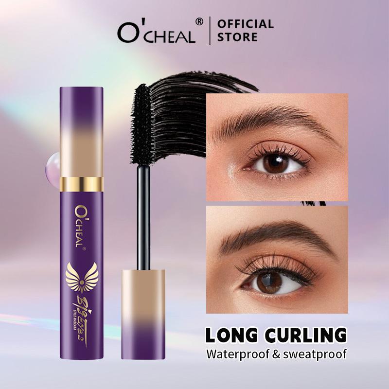 O‘CHEAL 4D Silk Fiber Black Mascara Waterproof Volumizing Curling Mascara Lengthening Mascara Long Lasting Makeup Fuller Lashes 1