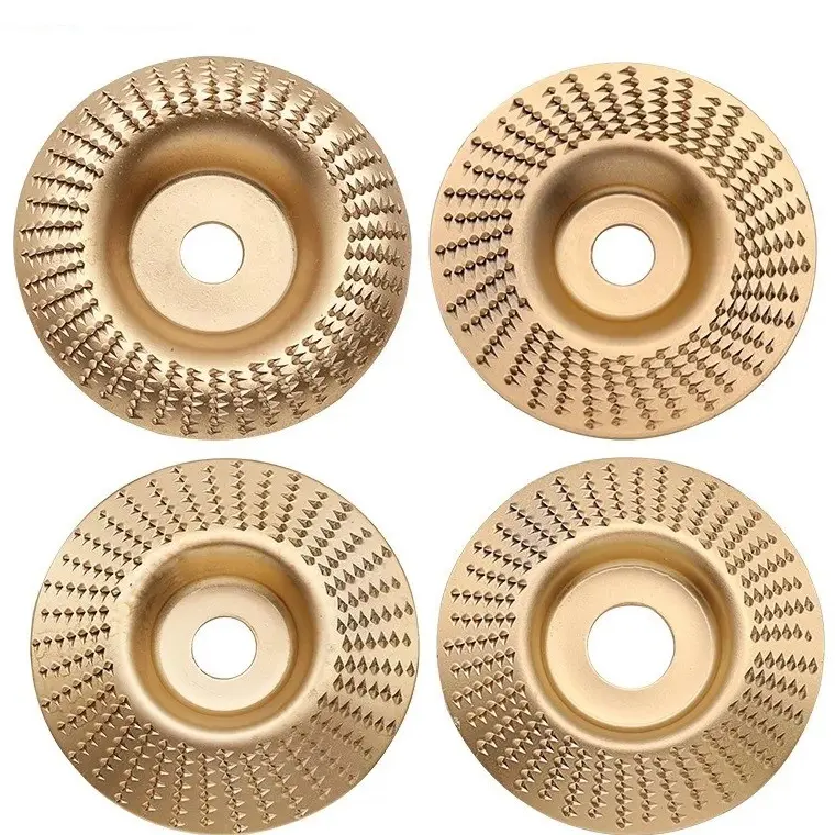 Mata gerinda serut kayu wood shaping 100mm-2mm/ 4 inch Pembentuk Siku Bersudut Gurinda Gold Cup Wheel