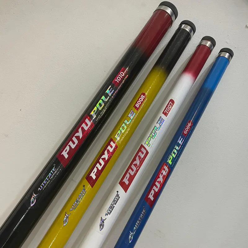 Tegek Utecate Puyu Pole | Stik Gabus Kaku Ring Tip Fiber Solid | Joran Mancing Dudul Super Kuat dan Awet | Joran Tiang Bendera dan Galah Burung 1