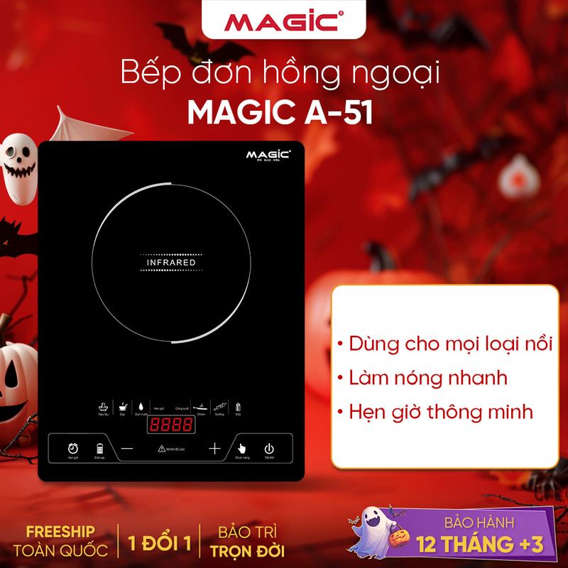 Bếp Hồng Ngoại Magic Korea A-51, Công Suất 2000W, Bảo Hành 12 Tháng