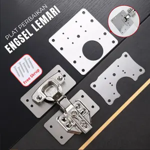 Engsel Sendok Doll Rusak Plat Perbaikan Lemari Bahan Stainless Steel